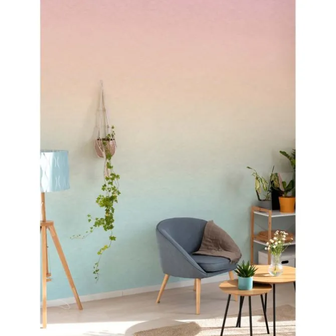 Rainbow Aura Ombre Peel & Stick Wallpaper Mural