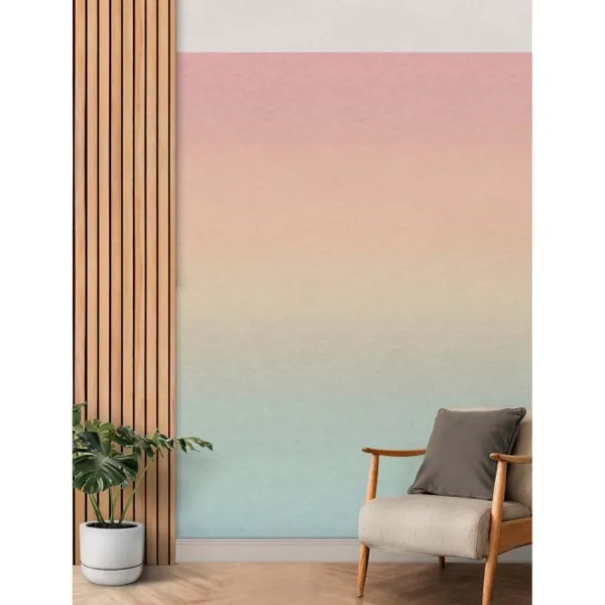 Rainbow Aura Ombre Peel & Stick Wallpaper Mural