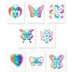 Rainbow Glitter Tattoos