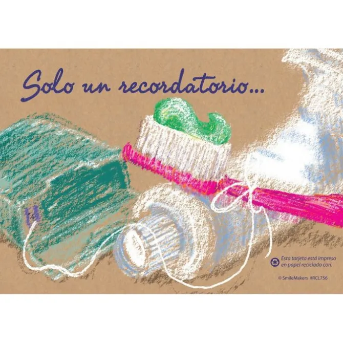 Recycled Spanish Reminder Recall Cards