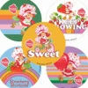 Retro Strawberry Shortcake Scented Stickers