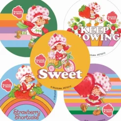 Retro Strawberry Shortcake Scented Stickers
