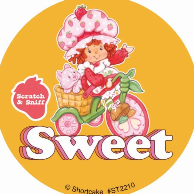 Retro Strawberry Shortcake Scented Stickers