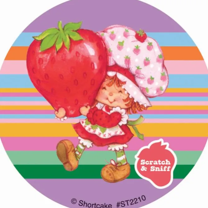 Retro Strawberry Shortcake Scented Stickers