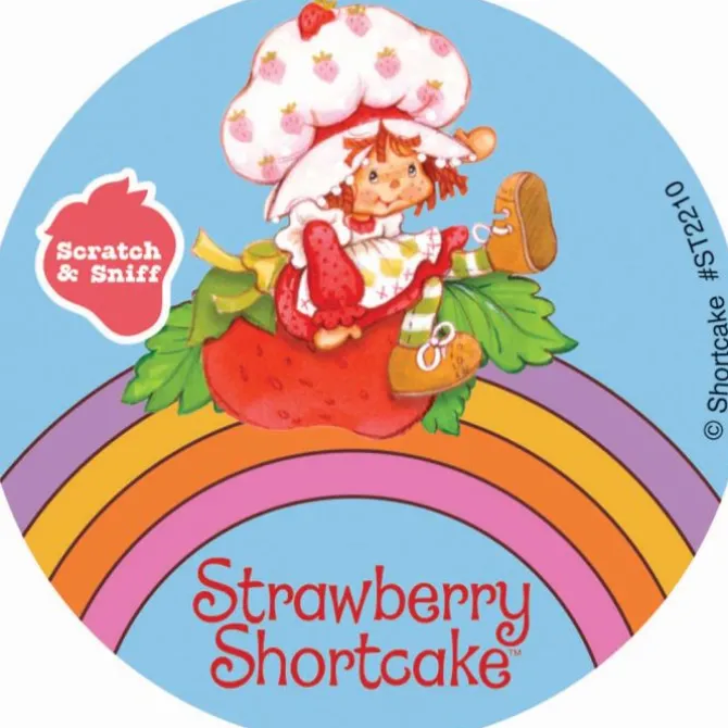 Retro Strawberry Shortcake Scented Stickers