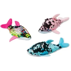 Reversible Sequin Plush Dolphins