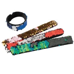 Reversible Sequins Slap Bracelets