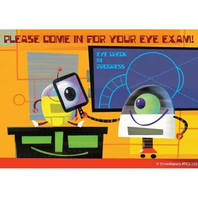 Robot Eye Exam Recall Cards