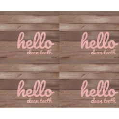 Rustic Hello Dental Laser Recall Cards