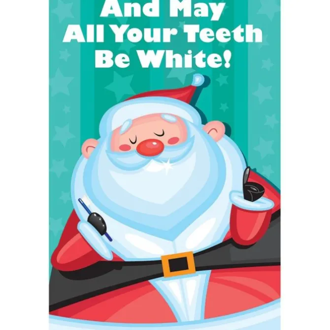 Santa's White Teeth Greeting Cards