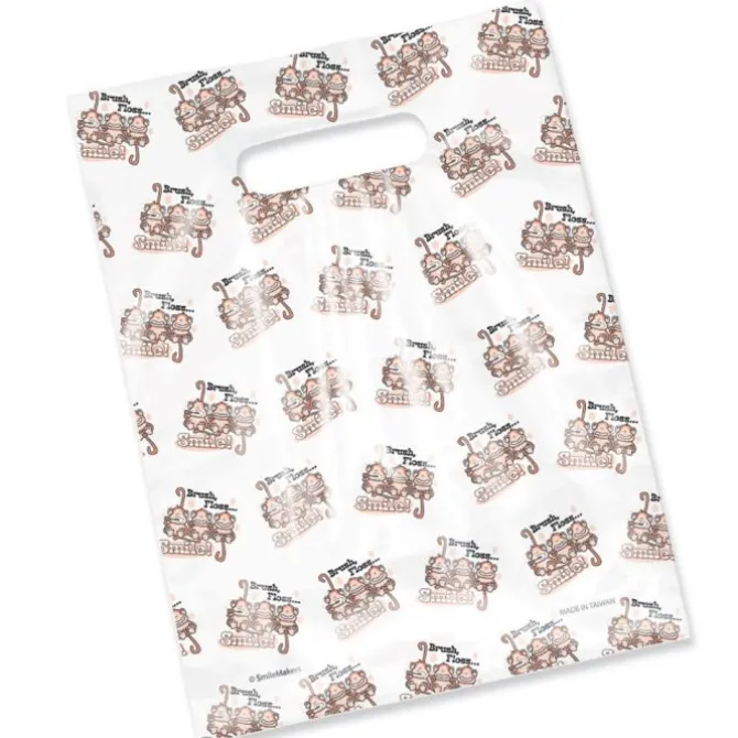 Scatter Brush, Floss, Smile Monkey Bags