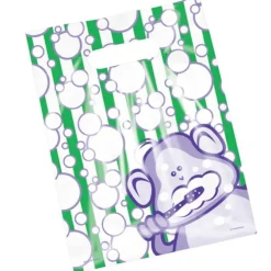 Scatter Brush, Floss, Smile Monkey Bubbles Bags