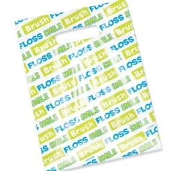 Scatter BrushFlossSmile Words Bags