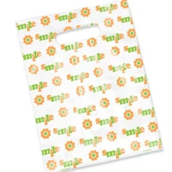 Scatter Print Smile Flower Bags