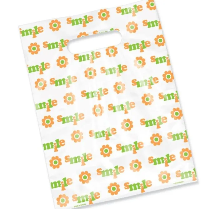 Scatter Print Smile Flower Bags