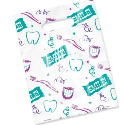 Scatter Print Smile Ribbon Bags
