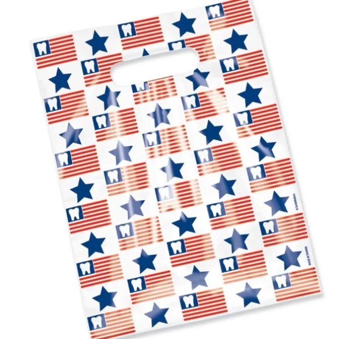 Scatter Print Tooth Flag Bags
