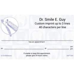 Scatter Tooth Appointment Cards