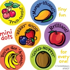 Scented Motivational Fruit Mini Stickers