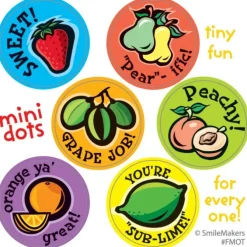 Scented Motivational Fruit Mini Stickers