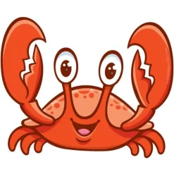 Sea Life Pals Crab Wall Decal