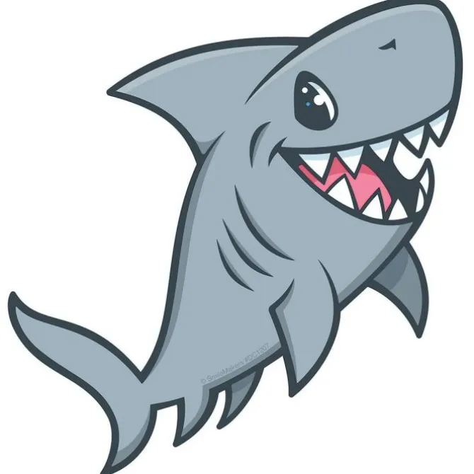 Sea Life Pals Shark Wall Decal
