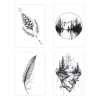 Serene Nature Temporary Tattoos