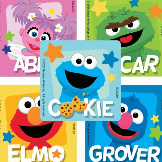 Sesame Street Characters Stickers