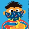 Sesame Street in Masks Stickers