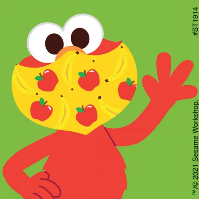 Sesame Street in Masks Stickers