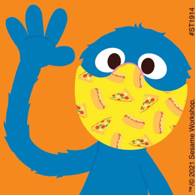 Sesame Street in Masks Stickers