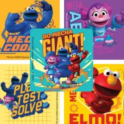 Sesame Street Mecha Builders Stickers