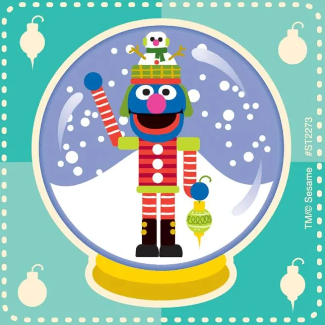 Sesame Street Nutcracker Stickers