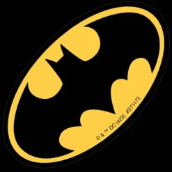 Shaped Batman Logo Stickers