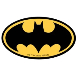 Shaped Batman Logo Stickers