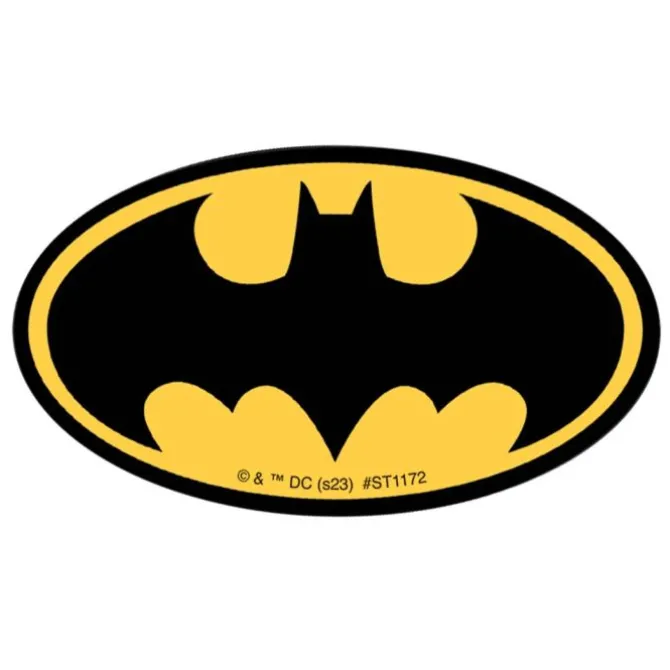 Shaped Batman Logo Stickers