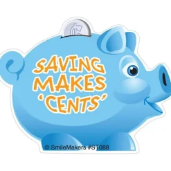 Shaped Piggy Bank Stickers