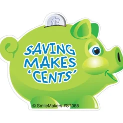 Shaped Piggy Bank Stickers