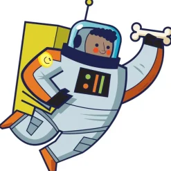 Silly Space Boy Astronaut Wall Decal