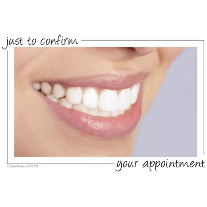 Smile Appointment Confirmation Recall Cards