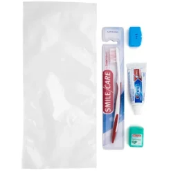 SmileCare™ Adult Basic Zippered Bag Dental Kits