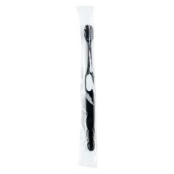 SmileCare™ Adult Black with White Grip Ultrafine Toothbrushes