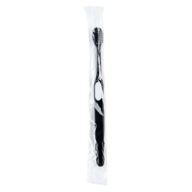 SmileCare™ Adult Black with White Grip Ultrafine Toothbrushes