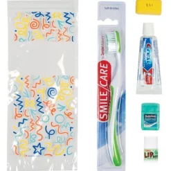 SmileCare™ Adult Celebration Preference Zippered Bag Dental Kits
