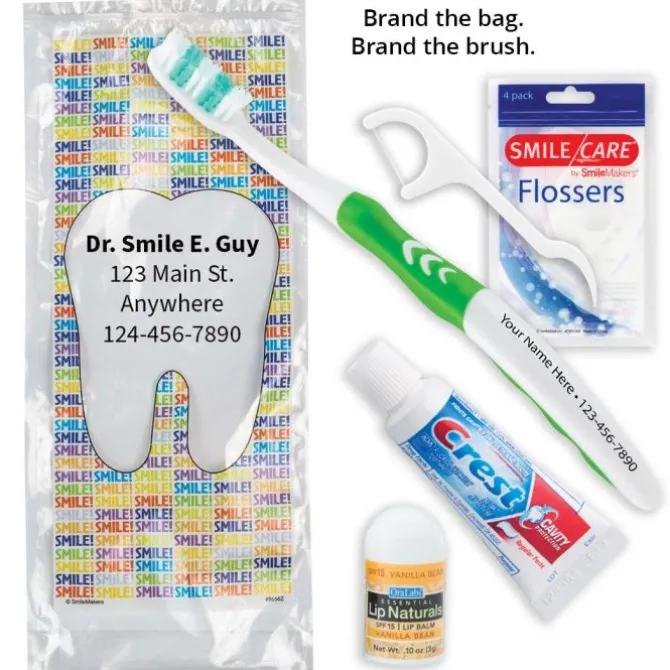 SmileCare™ Adult Smile! with Flossers Brand-A-Kits