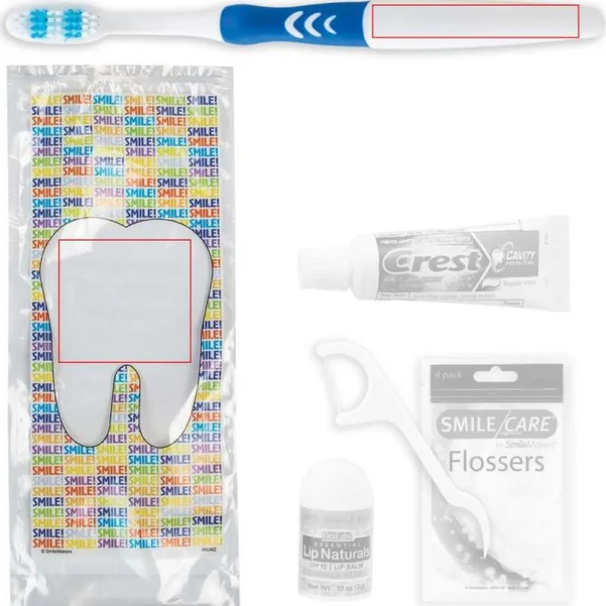 SmileCare™ Adult Smile! with Flossers Brand-A-Kits