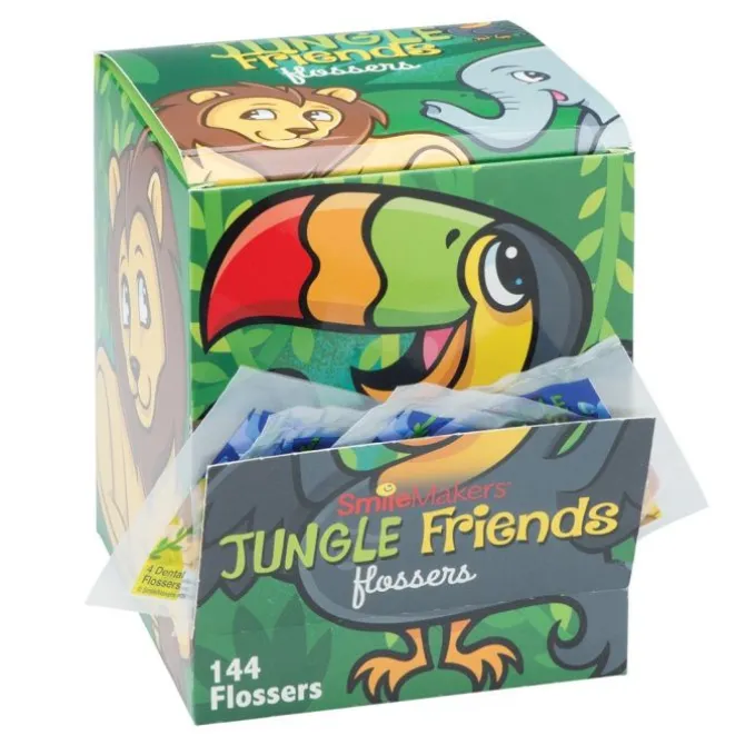 SmileCare™ Jungle Friends Flosser Single Packs