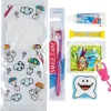 SmileCare™ Youth Dental Paratrooper Premium Zippered Bag Dental Kits with Flossers