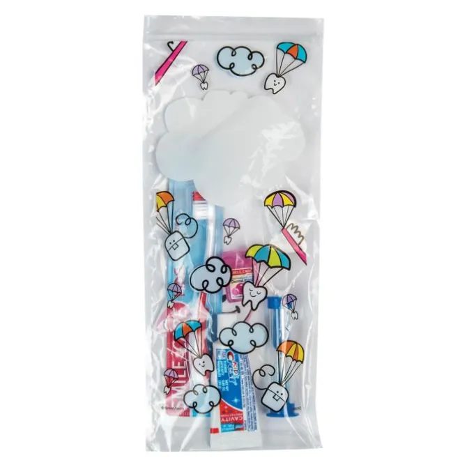 SmileCare™ Youth Dental Paratroopers Premium Zippered Bag Dental Kits