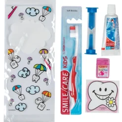 SmileCare™ Youth Dental Paratroopers Premium Zippered Bag Dental Kits